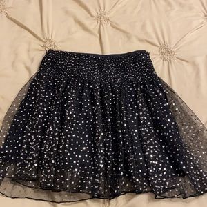 Free People shimmery black skirt